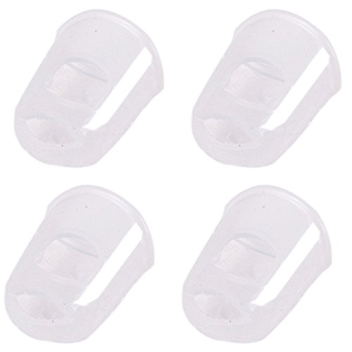 Polytree 4 In 1 Guitar Fingertip Silicone Protector Finger Guards - Transparent M