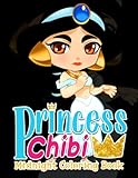  Midnight Princess Chibi Coloring Book: Lovely Coloring Pages On Black Background Designs For All Ages Fun And Stress Relief  Gift Idea For Kids And Fan Girls