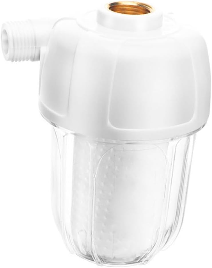 Artibetter White Water Prefilter for Household Water Heater Transparent Abs Shell with Filtration Washing Machine Physical Non Electric Filtration System
