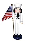 Santa's Workshop 70557 Navy Nutcracker with Flag, 14