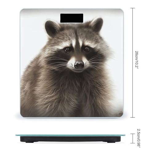 Báscula para baño con pantalla LCD y vidrio templado miniatura 2