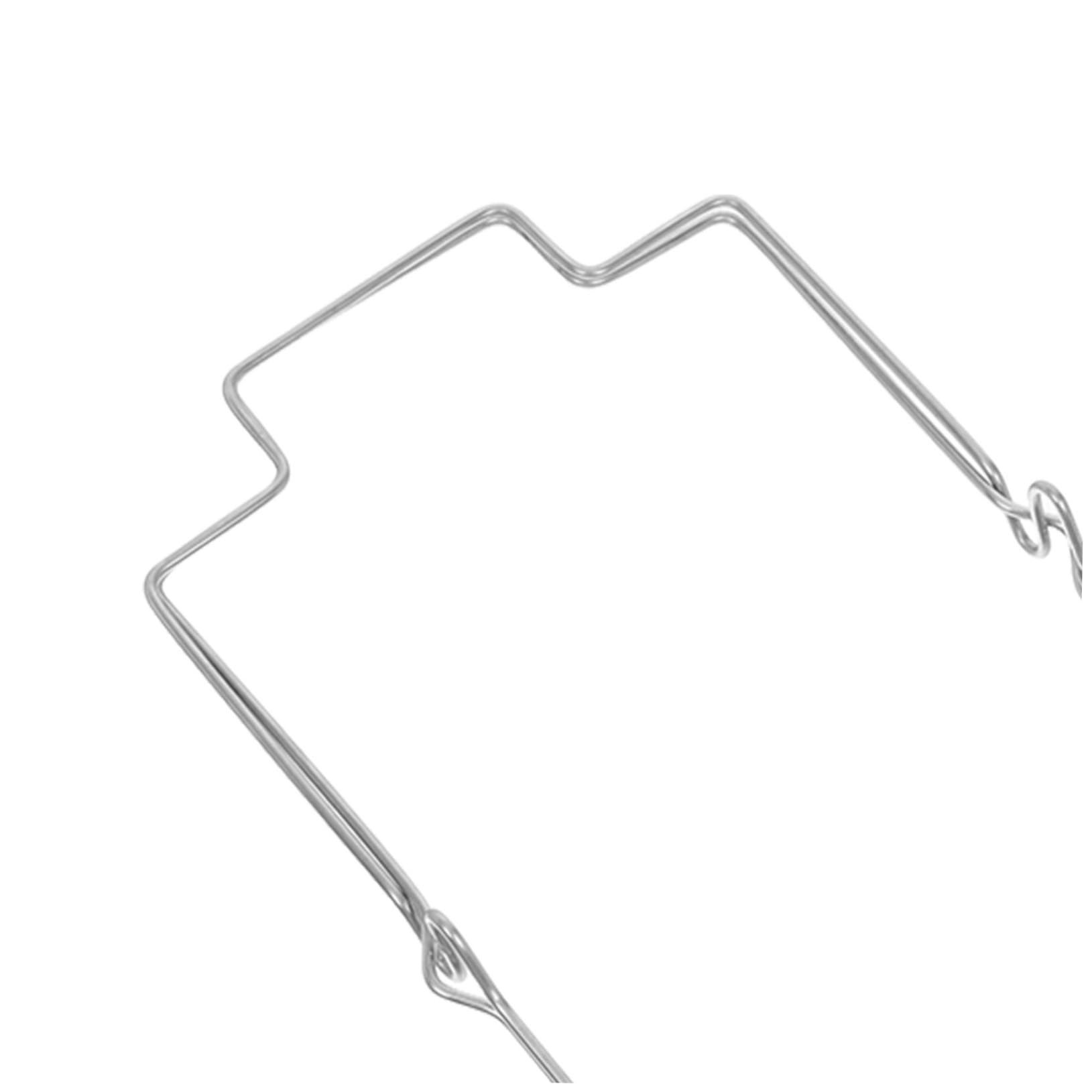 Genérico 5 Piezas Estante Para Basura De Cocina Estante De Bolsas De Basura De Jardín Soporte Para Bolsas De Hojas Plata Acero Inoxidable