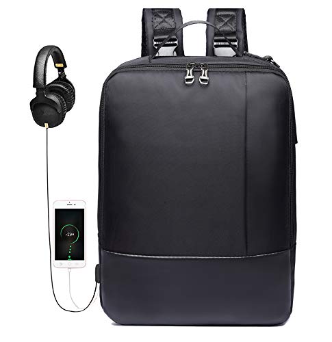 Preisvergleich Produktbild WOTENCE Laptop-Rucksack15.6 Zoll,Erweiterbare Praktische Multifunktions wasserdichte Geschäftsreisen Rucksack USB-Headset Ladeanschluss, für Reisen, Business, Uni, Outdoor