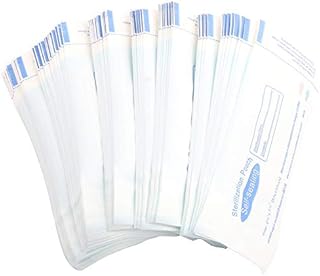 Self Sealing Sterilisation Pouches, Professional 200pcs Medical Dental Sterilization Pouch Self-Sealing Bag, Disposable Dental Storage Bag Tattoo Tool