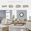 Signature Design by Ashley Parklynn Classic Upholstered Oversized Chair with 1 Accent Pillow, Beige