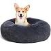 HMTOPE Orthopädisches Hundebett Rund, Katzenbett, Waschbar Kissen, Ø70cm