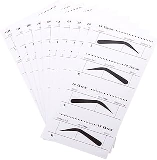 FRCOLOR 10 Peças Kit De Cartão De Sobrancelha Com Estêncil Kit De Modelagem De Sobrancelha Kit De Estêncil De Carimbo De Sobrancelha Modelo De Sobrancelha Estênceis Modelo De Estêncil De