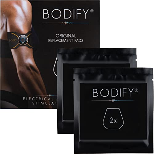 Bodify Juego de 2 almohadillas de repuesto originales (sin controlador) para entrenamiento de brazos y piernas EMS Pro – Entrenador muscular para hombres y mujeres