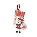 Produktbild ODJOY-FAN Weihnachtssocken Weihnachten Vorräte Geschenktasche Dekoration Anhänger Mini Socke Weihnachtsmann Süßigkeiten Tasche Weihnachtenbaum Hängend Dekor 20 * 10 cm(D,1 PC)