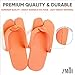 Disposable Pedicure Slippers 24 Pairs Anti-Slip - EVA Foam One Size Fits All Flip Flops - Comfortable and Safe - Fun Colors Ideal Spa, Nail Salon