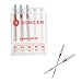 SINGER Universal Embroidery Sewing Machine Needles, 80/12, 5-Count