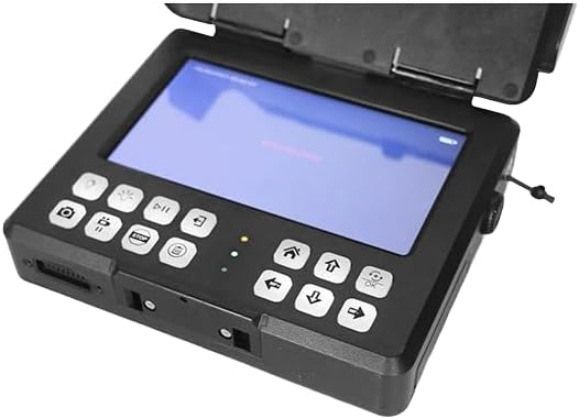 Vividia VS-20208 Portable Sewer Pipe Inspection Camera, 20mm/0.79in Diameter Camera Head, 20m/66ft Long Push-Rod Cable, 8in LCD Monitor