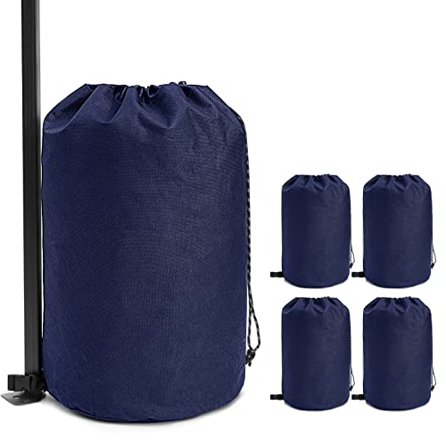 KAMPKEEPER Sand Bags for Canopy Tent, Sandbags for Weight Gazebo,Heavy Duty 70LBS*4Packs (Blue