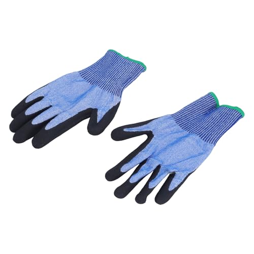 Cut Work Gloves Steel Wire A7 Grade Men and Women Universal Non Slip Oil Proof Safety Work Gloves (L)