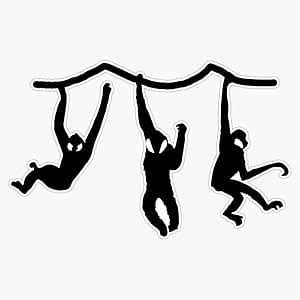 Amazon.com: White cheeked gibbon - v2 Sticker Bumper Sticker Vinyl ...