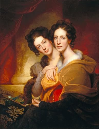 Impression d'affiches les soeurs de Rembrandt Peale toile portrait mural 60x90cm