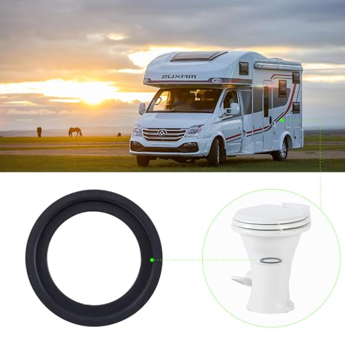 Image of 2-Pack RV Toilet Seal, Flush Ball Seal Gasket Replacement for Dometic 300 /310 /320 - RV Toilet Seal Parts to Solve The Leakage Problem -High-Grade Rubber Upgraded 385311658