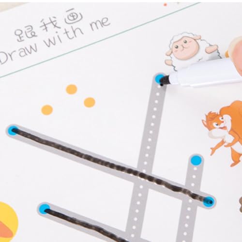 Cuaderno de práctica para niños con control de lápiz y páginas reutilizables para escritura 8