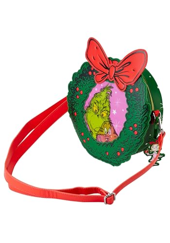 Loungefly Dr. Seuss Grinch Christmas Wreath Crossbody Bag4