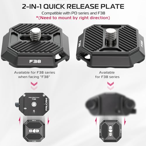 Image of FALCAM F38 Camera Quick Release Plate Compatible with Camera Clip V3 and F38 Backpack Clip (Plate Only) - 2465