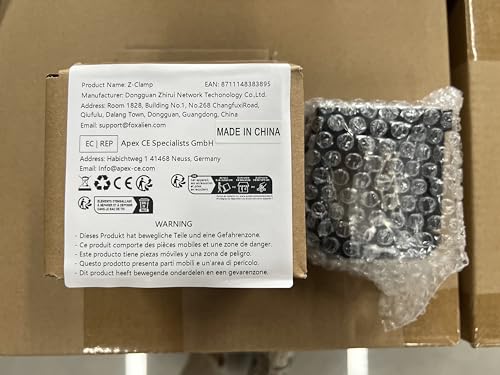 Image of FoxAlien 69mm Aluminum CNC Spindle Holder Z-clamp for Masuter Pro, Masuter 3S, Masuter 3, 4040-XE CNC Router Machines Compatible with DWP611