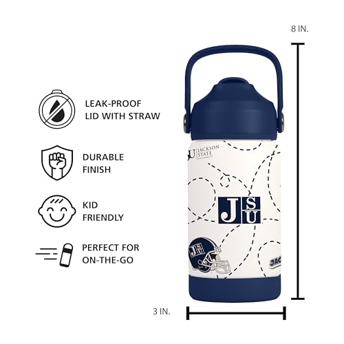 Image of Logo Brands NCAA Mascot Stainless-Steel Kids Bottle -Soft Silicone Mouthpiece, Easy To Carry, Kid-Friendly Design- Great For School & On-The-Go
