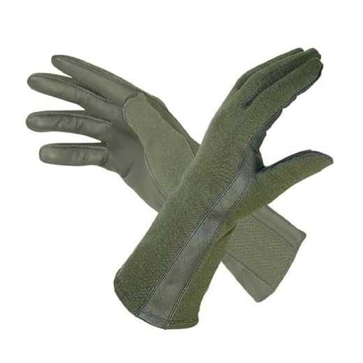 M MCGUIRE GEAR Nomex Summer Flight Gloves Flyer's Pilot Glove, Fire Resistant, Mil-Spec, Sage (10)