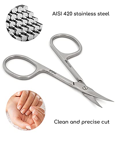 Cuticle Scissors Professional Maluk Medium - Thumbnail 4