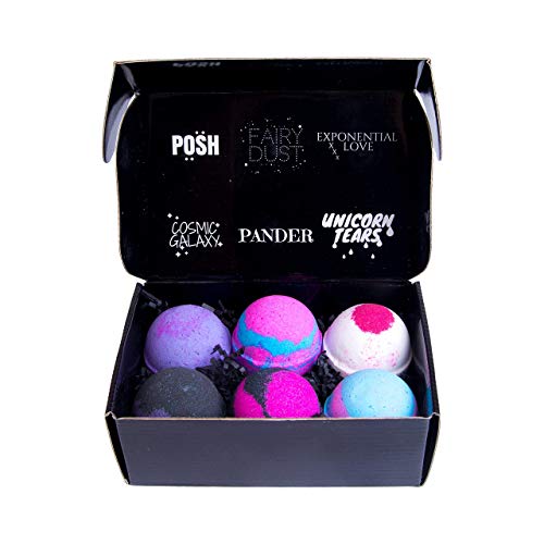 Bath Bombs Gift Set Cyber Week Sale 6 Extra Large 5 oz. USA Hand Made Vegan With Organic Coconut And Essential Oils, Epsom Salt, Ultra Lush Bath Fizzies, Best Gift Idea For Her, Christmas Gift