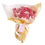 ramos de gominolas paso a paso 🍭 CONTIENE - Surtido con 16 brochetas de chucherías. Cada brocheta está compuesta de dos chucherías con forma de corazón