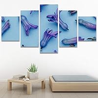 SIGNWIN 5 Panel Canvas Wall Art Abstract Colorful Decorative Elements Modern Artwork for Home Decorations Ready to Hang - 60