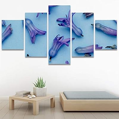 SIGNWIN 5 Panel Canvas Wall Art Abstract Colorful...