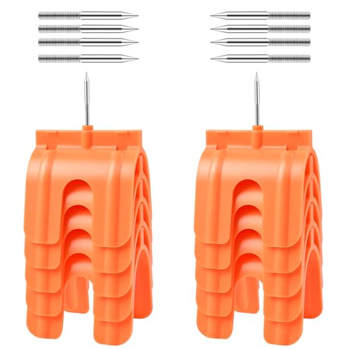 Akamino 10 Pack Outlet Marker for Drywall, Marking Tool with Steel Sharp Tip for Electrical Outlets, Hard ABS Plastic Wire Protection Electrical Box Locator- No Measuring Needed