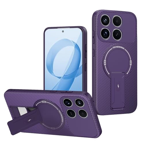 �Ή��@�� for Xiaomi Poco F8 Pro 5G,�Ή��@�� for Redmi K90 ���C�z���X�^���h 2-in-1�yTPU+PC�z�J�����ی�X�^���h �ϐk�P�[�X Purple