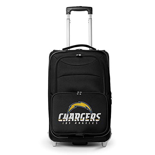 Denco Los Angeles Chargers 21” Rolling Carry-On Luggage- Travel with NFL Licensed Bag- Great for Airports and Trips