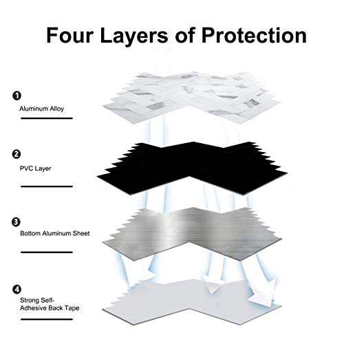 Colamo Luxury 10Pack Faux Stone Tiles, White Marble Peel And Stick 3D Backsplash Tiles,Self Adhesive Wall Tiles For Kitchen Backsplashes,Herringbone Diy Stick On Mosaic Tile For Bathroom Accent Walls #TOP2