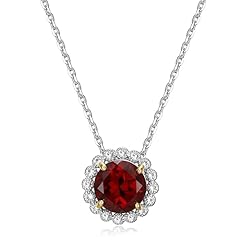 Garnet & White Sapphire
