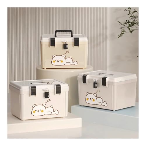 Coffret à outils sécurisé avec code pour documents importants et rangement étudiant - 6