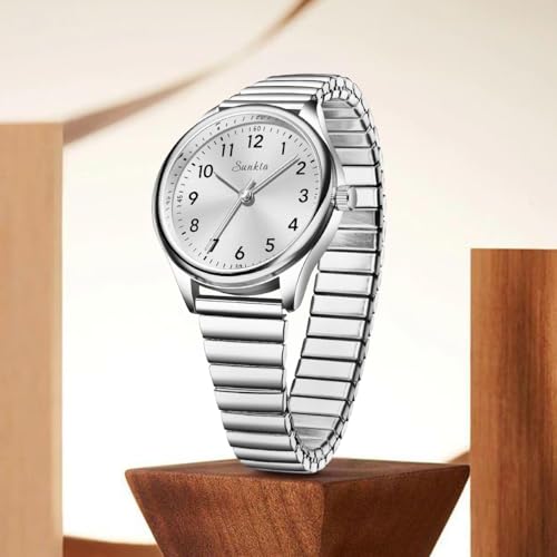 Image of LIGE Luxury Watches for Women Easy Reader Analog Ladies Waterproof Quartz Watches with Stainless Steel Case Wrist Watch
