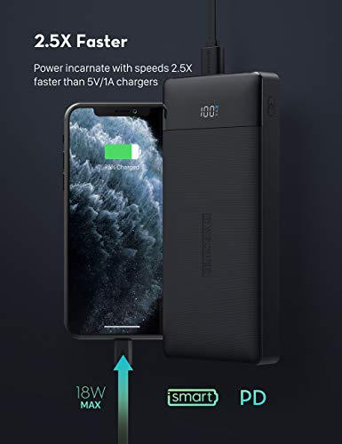 image for RAVPower Portable Charger 20000mAh PD 3.0 Power Bank QC 3.0 18W USB C 