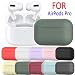 Produktbild usawen Hülle für AirPods Pro/Air Pods 3 2019 Schutzhülle AirPods Pro/AirPods 3 Case AirPods Pro Hülle,AirPods Pro Schutzhülle Silikonhülle Abdeckung Haut [Unterstützt kabelloses Laden] (Dunkelgrün)