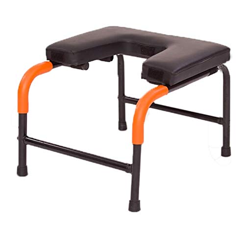 DNFITNESS Yoga Headstand Prop Assisted Inverted Chair Home Fitness Inverted Bench Sofa Chair Shoe Stool Fitness Bench Stand Yoga (Color : Black, Size : One size)