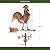 Large Rooster Weathervane - Pure Copper by Good Directions