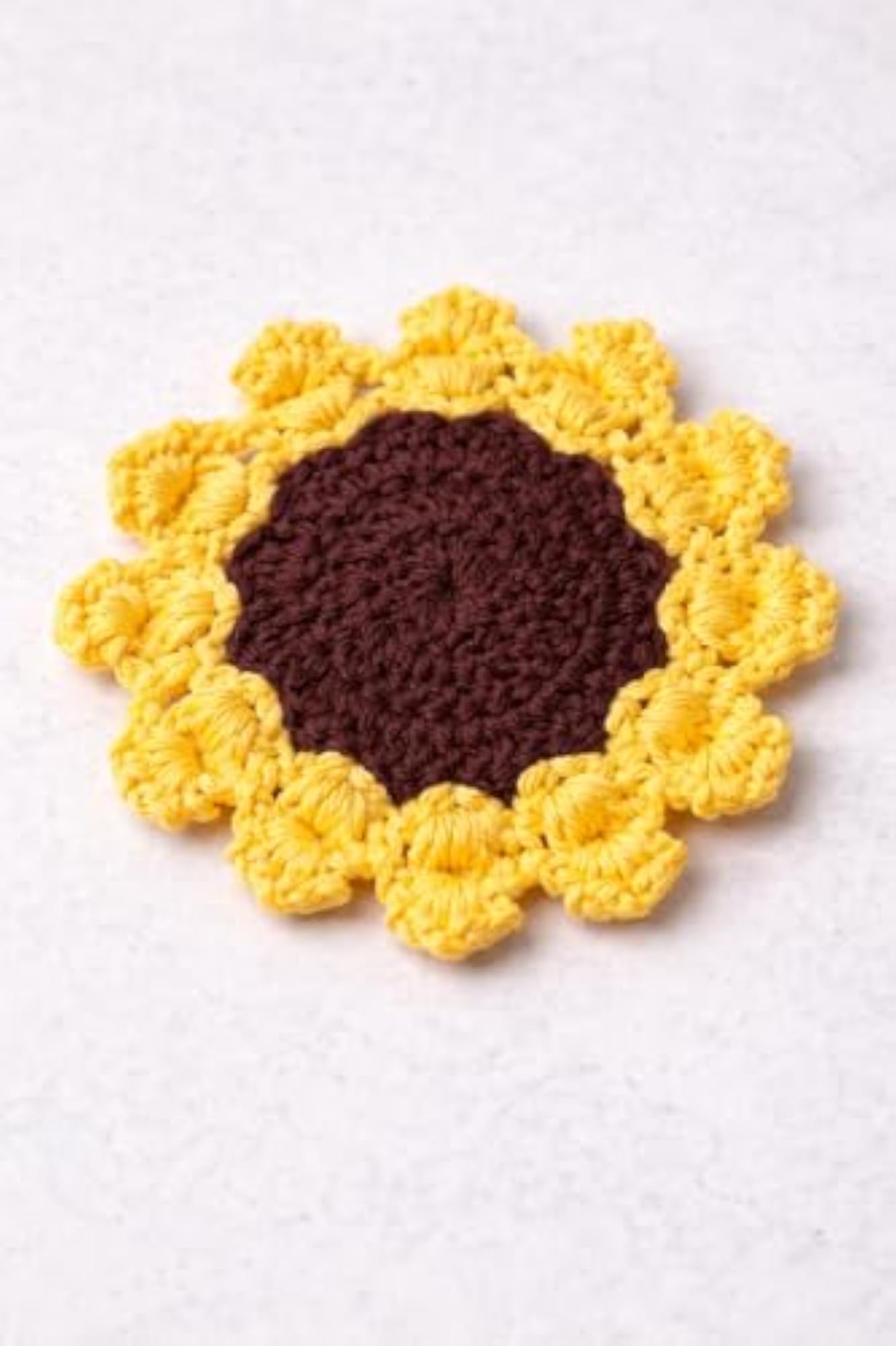 3pc Floral Crochet Tea Coaster Set, Table Decor