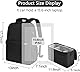 CADeN Kamerarucksack, Wasserdicht Kameratasche Dual Use SLR Bag Diebstahl Fotorucksack Kompatibel mit spiegelreflexkamera Canon Nikon Sony Stativ,Schwarz,2.0 L