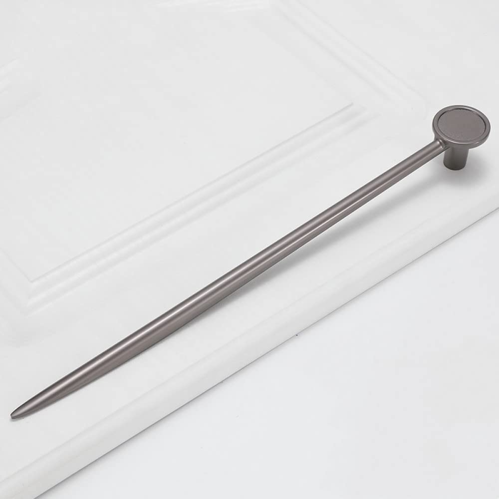 Tiradores de cocina Youther de aleación de zinc de 192mm con diseño de broche moderno gris