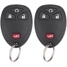 Vurkcy Key Fob Keyless Entry Remote Compatible with Chevrolet Silverado Traverse Avalanche, GMC Sierra, Pontiac Torrent, Saturn Outlook Vue 2007-2017, Replacement for OUC60270, OUC60221 Pack of 2