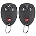 Vurkcy Key Fob Keyless Entry Remote Compatible with Chevrolet Silverado Traverse Avalanche, GMC Sierra, Pontiac Torrent, Saturn Outlook Vue 2007-2017, Replacement for OUC60270, OUC60221 (Pack of 2)