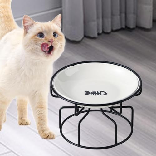 Support de gamelle surélevé pour chat LOVIVER en design ergonomique durable - 6