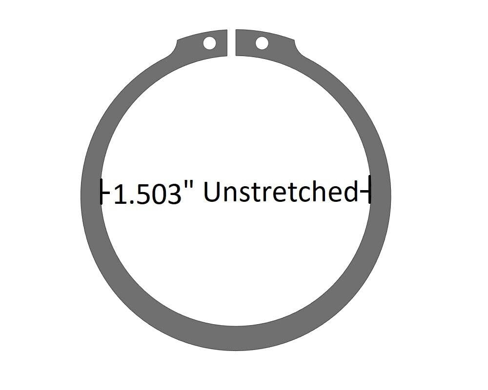 SR 310-162 - 1-5/8'' External Snap Ring - Tru-Arc Type 1.503'' Unstretched (4 Pack)